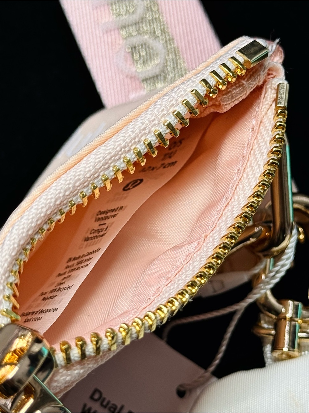 Lululemon Dual Pouch Wristlet Set - White & Light Pink - Picture 6 of 10